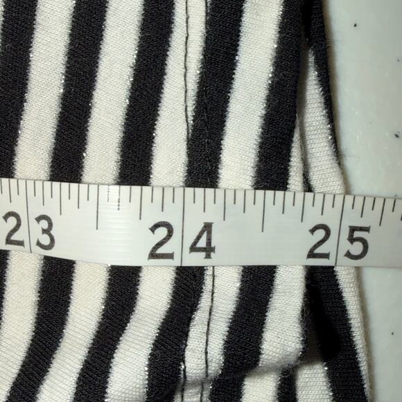 Lucky Brand Womens Size Large Black White Stripe Green Clover Short Sleeve NWT - Picture 8 of 8